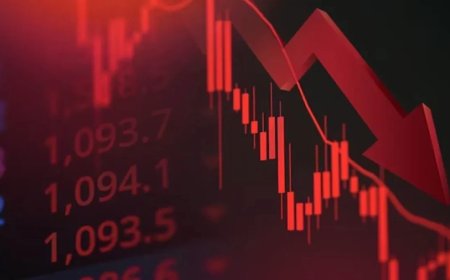 शेयर बाजार अपडेट: सेंसेक्स 487 अंक गिरा, आईटी शेयरों में भारी गिरावट।