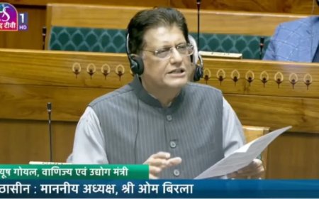 भारत-अमेरिका व्यापार समझौता: पीयूष गोयल ने लोकसभा में दी विस्तृत जानकारी