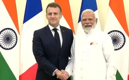 पीएम मोदी और राष्ट्रपति मैक्रों की मुंबई में बैठक, रक्षा सौदे पर चर्चा