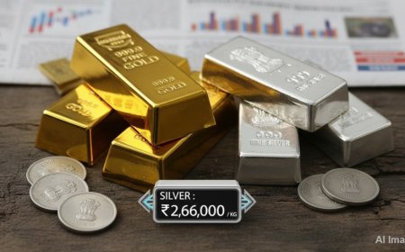 सोने और चांदी की कीमतों में भारी उछाल, चांदी ₹2.66 लाख के पार