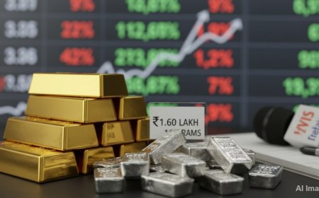 सोने और चांदी की कीमतों में रिकॉर्ड तेजी: सोना ₹1.60 लाख के करीब पहुंचा