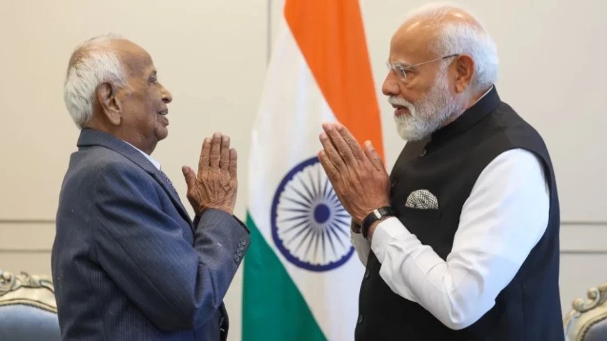 पीएम मोदी ने मलेशिया में आजाद हिंद फौज के वयोवृद्ध जयराज राजा राव से की मुलाकात