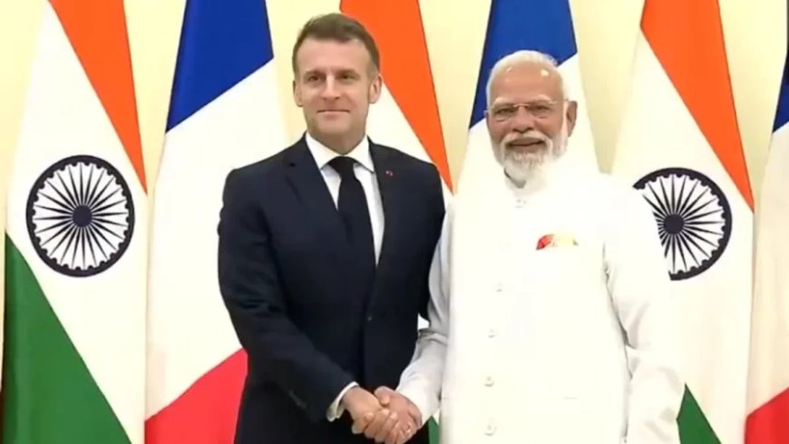 पीएम मोदी और राष्ट्रपति मैक्रों की मुंबई में बैठक, रक्षा सौदे पर चर्चा