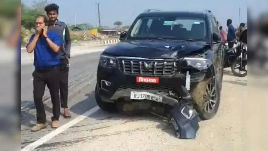 बूंदी सड़क हादसा: विधायक की कार से टक्कर, युवक की मौत पर हंगामा