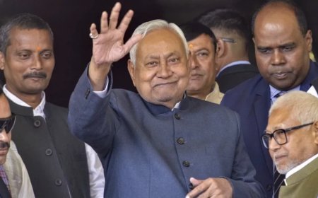 नीतीश कुमार ने दिया मुख्यमंत्री पद से इस्तीफा, राज्यसभा जाने की घोषणा