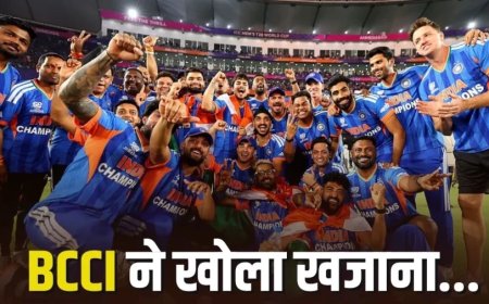 बीसीसीआई का बड़ा ऐलान: टी20 वर्ल्ड कप विजेता टीम इंडिया को ₹131 करोड़ का इनाम