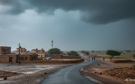 राजस्थान मौसम: 25 जिलों में बारिश का अलर्ट, पश्चिमी विक्षोभ से तापमान गिरा