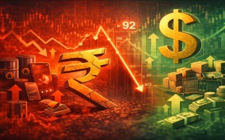 भारतीय रुपया रिकॉर्ड निचले स्तर पर: डॉलर के मुकाबले 93 के पार