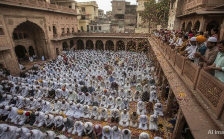 जयपुर: ईद की नमाज पर हिंदुओं ने बरसाए फूल, दिया भाईचारे का संदेश