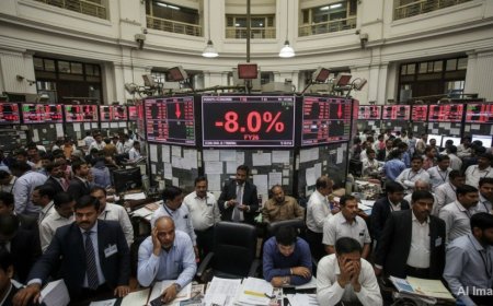 भारतीय शेयर बाजार में बड़ी गिरावट: एमकैप 8% घटा, वैश्विक प्रदर्शन कमजोर