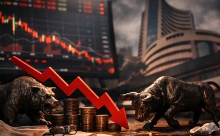 शेयर बाजार में भारी गिरावट: सेंसेक्स 72,000 के नीचे, निवेशकों के ₹9.43 लाख करोड़ डूबे