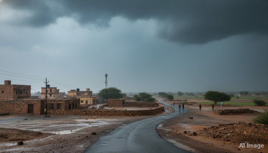 राजस्थान मौसम: 25 जिलों में बारिश का अलर्ट, पश्चिमी विक्षोभ से तापमान गिरा