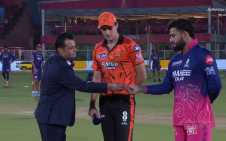 IPL 2026: पैट कमिंस ने जीता टॉस, हैदराबाद ने राजस्थान को दी पहले बल्लेबाजी