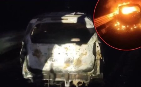 दिल्ली-मुंबई एक्सप्रेस-वे पर भीषण हादसा: चलती कार बनी आग का गोला, 5 जिंदा जले