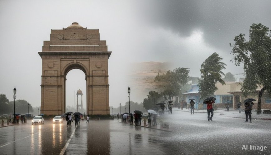 दिल्ली-राजस्थान में बारिश, यूपी समेत कई राज्यों में ओलावृष्टि का अलर्ट जारी
