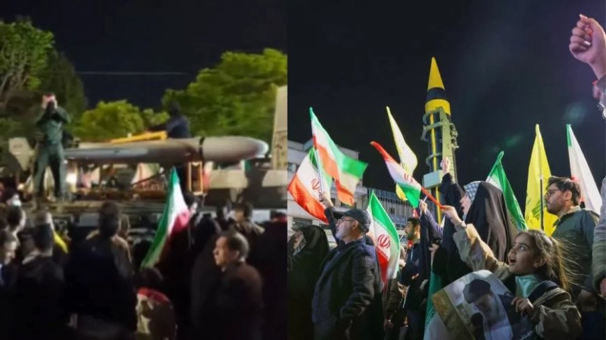ईरान-अमेरिका तनाव: तेहरान में ड्रोन रैली, सेना के समर्थन में शादी के कपड़ों में पहुंचे जोड़े