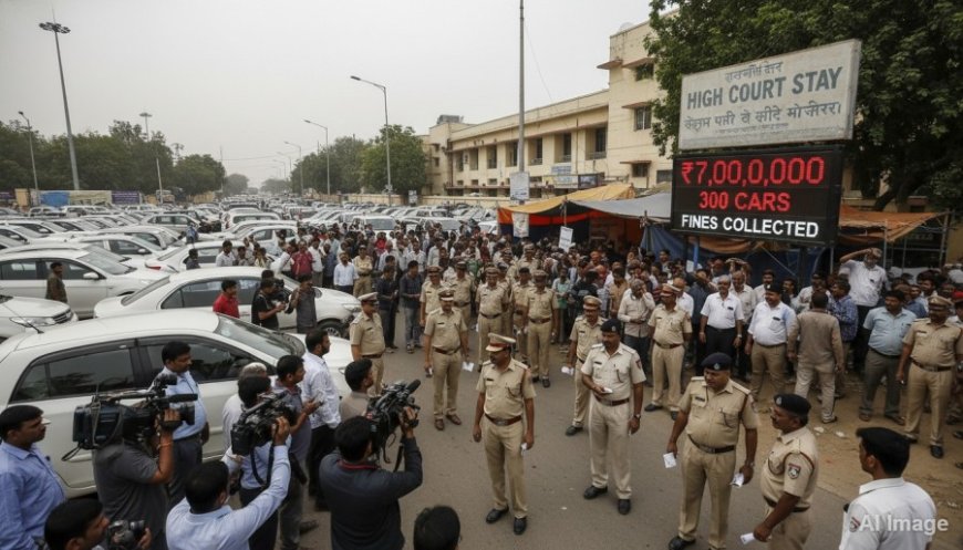 हाईकोर्ट की रोक के बावजूद वसूली: जयपुर आरटीओ ने 300 कारों से वसूले 7 करोड़, जुर्माने का दिया नाम