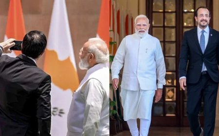 पीएम मोदी और साइप्रस के राष्ट्रपति ने रिश्तों को दिया स्ट्रैटेजिक पार्टनरशिप का दर्जा, सेल्फी हुई वायरल