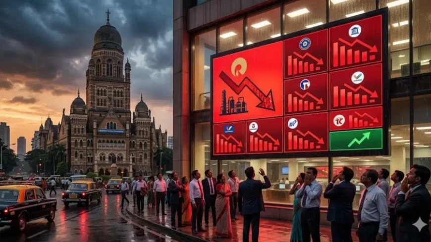 शेयर बाजार में कोहराम: 9 दिग्गज कंपनियों के डूबे 3.12 लाख करोड़, रिलायंस को भारी चोट