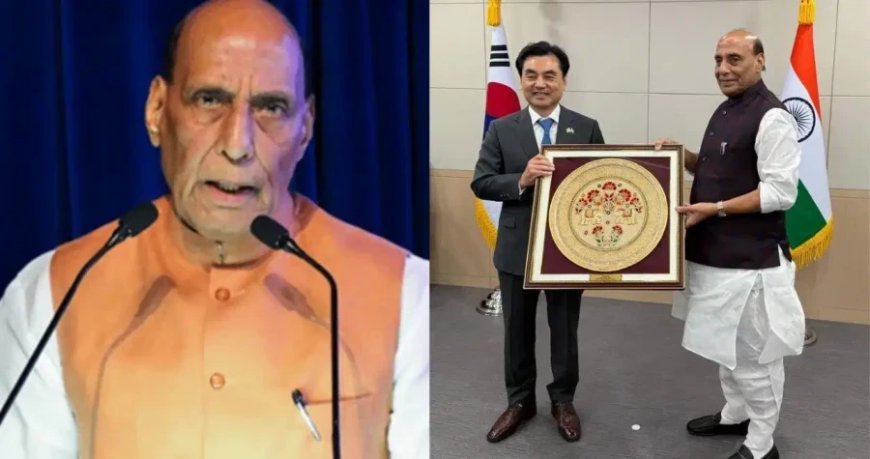 राजनाथ सिंह का दक्षिण कोरिया में संबोधन: भारत को विकसित बनने से कोई नहीं रोक सकता