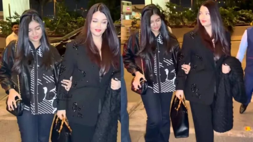 Aishwarya Rai Bachchan Heads To Cannes With Aaradhya, Fans Praise Twinning Look