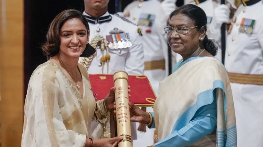 रोहित शर्मा और हरमनप्रीत कौर को पद्म श्री सम्मान, राष्ट्रपति मुर्मू ने खेल दिग्गजों को नवाजा