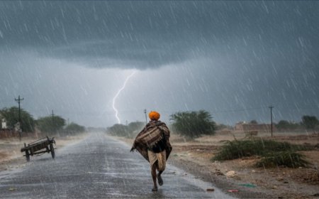 राजस्थान मौसम अपडेट: 25 जिलों में बारिश और ओलावृष्टि का अलर्ट, अजमेर-नागौर में बदला मौसम