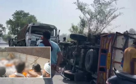 फिरोजपुर सड़क हादसा: पिकअप और ट्रेलर की भीषण टक्कर में 9 लोगों की मौत