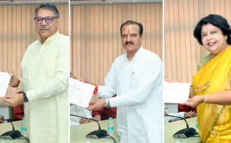 Rajasthan Rajya Sabha : सतीश पूनिया, अलका गुर्जर और नीरज डांगी निर्विरोध निर्वाचित, सौंपे गए प्रमाण पत्र