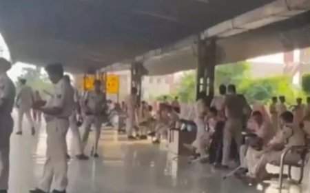 पटना पाटलिपुत्र स्टेशन पर बवाल: ट्रेन देरी पर भड़के परीक्षार्थी, आईजी घायल
