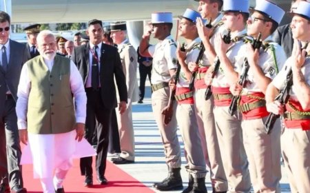 पीएम मोदी फ्रांस पहुंचे: जी7 शिखर सम्मेलन और राष्ट्रपति मैक्रों के साथ द्विपक्षीय वार्ता