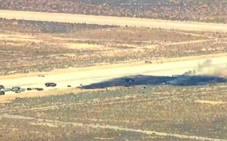 अमेरिकी एयरफोर्स का B-52 बॉम्बर मोहावी रेगिस्तान में क्रैश, हादसे में सभी 8 क्रू मेंबर्स की मौत