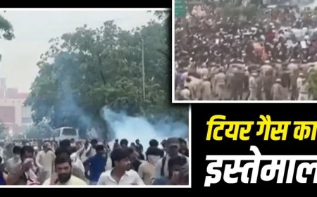 संसद के पास CJP का प्रदर्शन: पुलिस ने दागे आंसू गैस के गोले, मुख्य गेट बंद