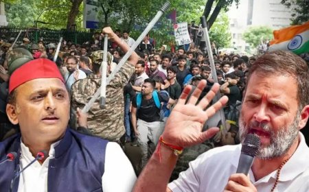 छात्रों पर लाठीचार्ज को लेकर राहुल गांधी ने सरकार को घेरा, अखिलेश यादव ने भी साधा निशाना