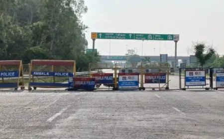 किसानों का दिल्ली कूच और शंभू बॉर्डर सील, महापंचायत को लेकर पुलिस की सख्ती