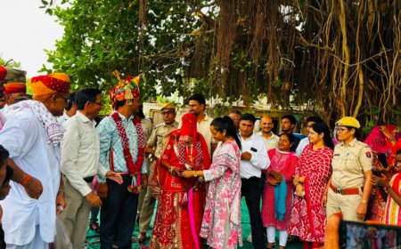 मंडोर ओपन जेल में गूंजी शहनाई: उम्रकैद की सजा काट रहे दो बंदियों ने लिए सात फेरे