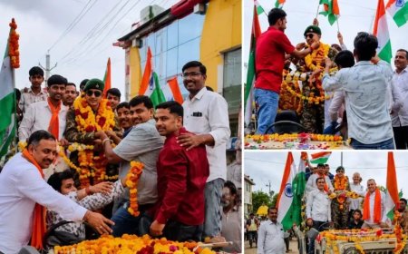 बेटे के अग्निवीर बनने पर पिता ने निकाली 30KM तिरंगा यात्रा, 47 गांवों को कराया भोज