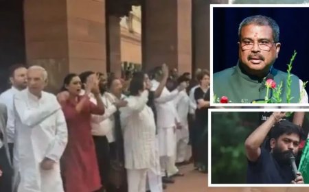 धर्मेंद्र प्रधान के इस्तीफे पर अड़े विपक्षी दल और CJP, संसद से जंतर मंतर तक भारी हंगामा