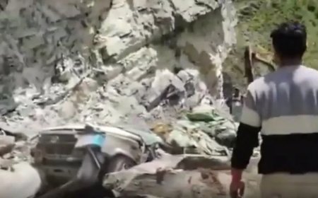 हिमाचल के लाहौल स्पीति में भीषण हादसा: मलबे में दबी टैक्सी, 13 लोगों की मौत