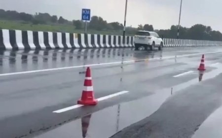 कानपुर लखनऊ एक्सप्रेसवे: 4700 करोड़ का प्रोजेक्ट उद्घाटन के 13 दिन बाद धंसा