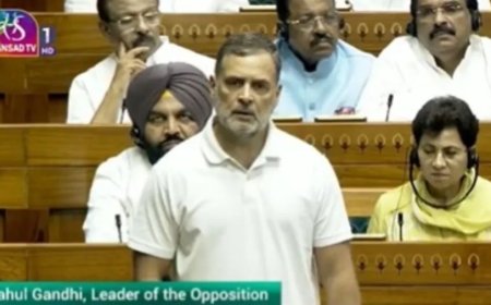 राहुल गांधी का पेपर लीक पर भाषण: लोकसभा में भारी हंगामा, कार्यवाही स्थगित