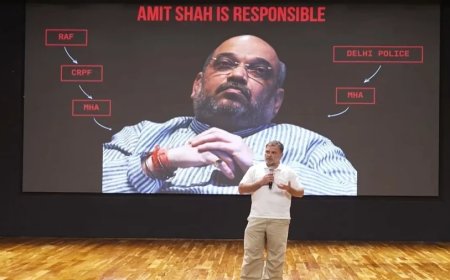 राहुल गांधी ने अमित शाह के इस्तीफे की मांग की, छात्रों पर बर्बरता का लगाया आरोप