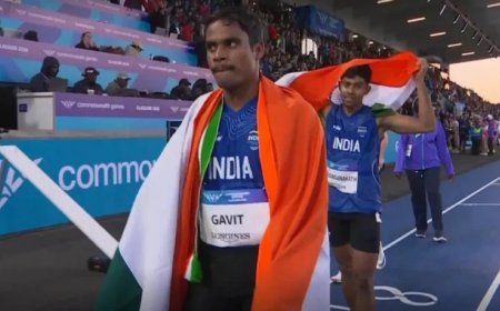 कॉमनवेल्थ गेम्स 2026: दिलीप गावित ने रचा इतिहास, 100 मीटर टी47 स्पर्धा में जीता गोल्ड मेडल