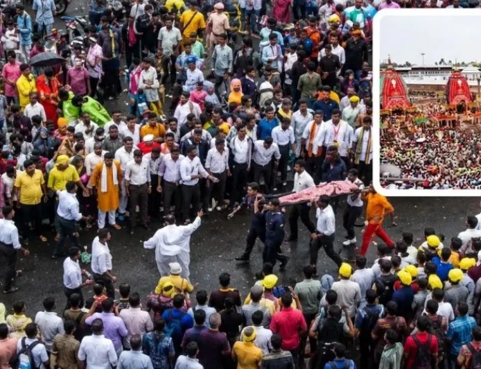 पुरी जगन्नाथ रथ यात्रा 2026: भगदड़ जैसे हालात में एक की मौत, 120 से अधिक श्रद्धालु अस्पताल में भर्ती