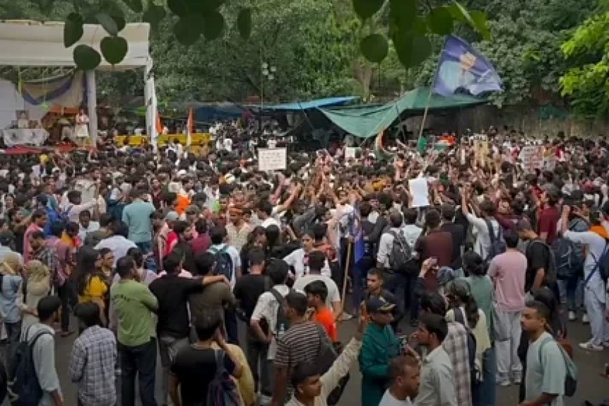 जंतर मंतर पर उपद्रव: प्रदर्शनकारियों के हमले में एसीपी विवेक भगत घायल, पटना में भी भारी बवाल