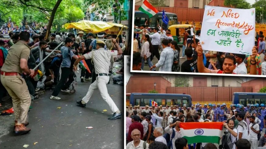 CJP का संसद चलो अभियान: जंतर मंतर पर भारी हंगामा, NEET पेपर लीक पर बवाल
