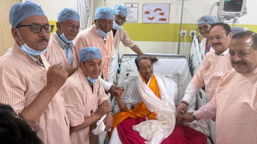 सोनम वांगचुक ने 27वें दिन खत्म किया अनशन जेपी नड्डा ने पिलाया जूस