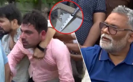 पप्पू यादव की PC में हंगामा, सांसद बोले- चाकू लेकर आया था युवक, मेरी हत्या की रची जा रही साजिश