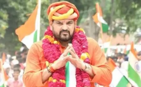 बृजभूषण शरण सिंह की गोंडा रैली: 300 गाड़ियों का काफिला और 3 लाख समर्थक
