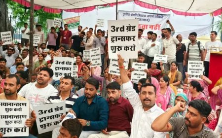 जयपुर में शिक्षकों का धरना समाप्त: मदन दिलावर ने दिया ट्रांसफर नीति का आश्वासन